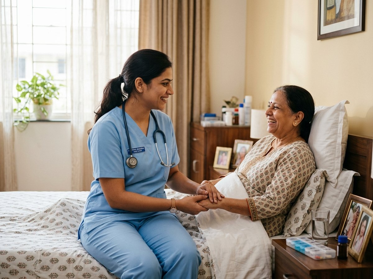 Indian doctor in a white coat with a stethoscope